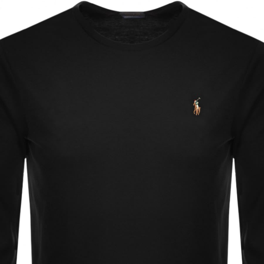 Alternative Image for ProductRalph Lauren Long Sleeved T Shirt Black2